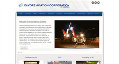 Desktop Screenshot of devoreaviation.com