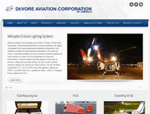 Tablet Screenshot of devoreaviation.com